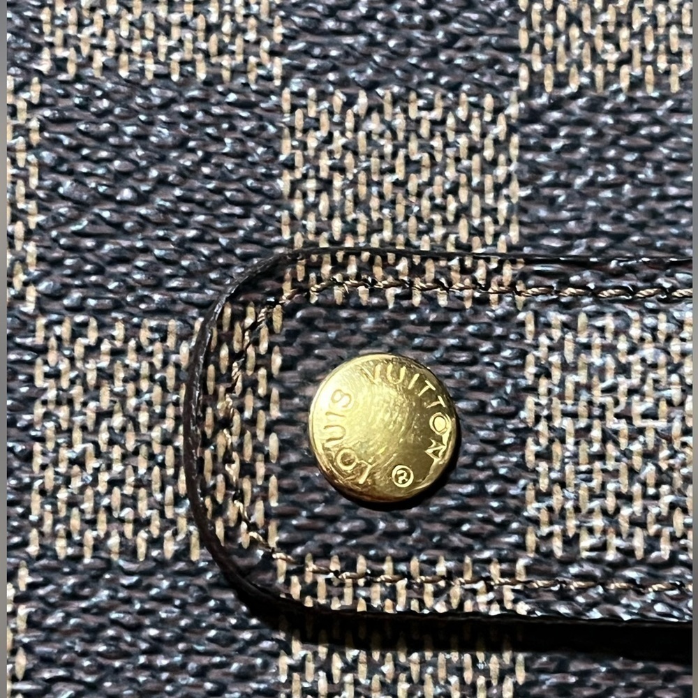 Louis Vuitton Damier Ebene Notebook Agenda Planner Brown Personalized Initials - Picture 13 of 13